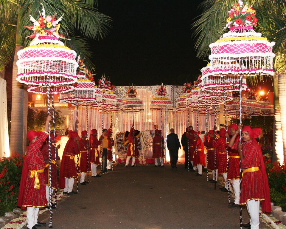 Baraat Lighting for Wedding Procession